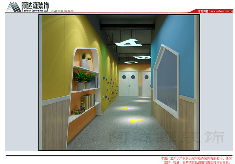 濟南幼兒園設計中彩繪有什么作用?